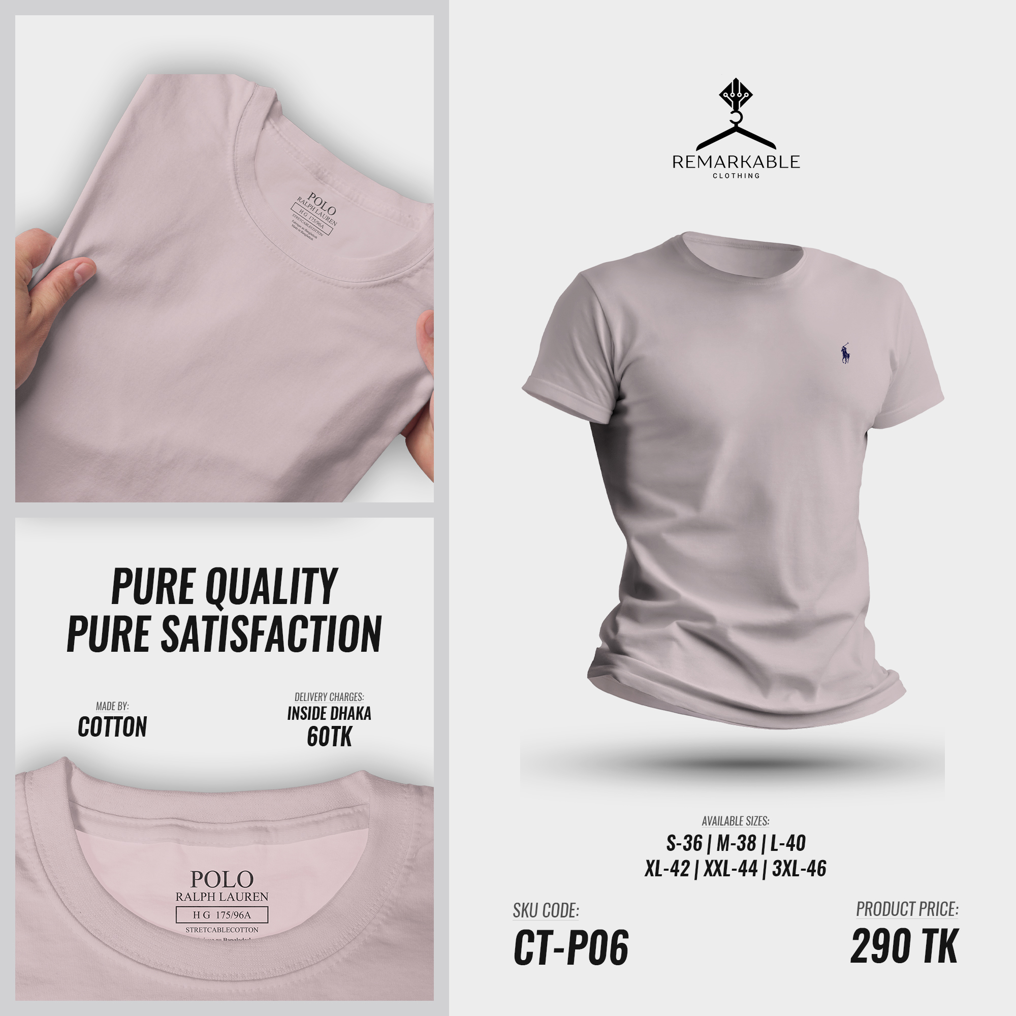 Polo Ralph Lauren Cotton CT-PO6 Pink