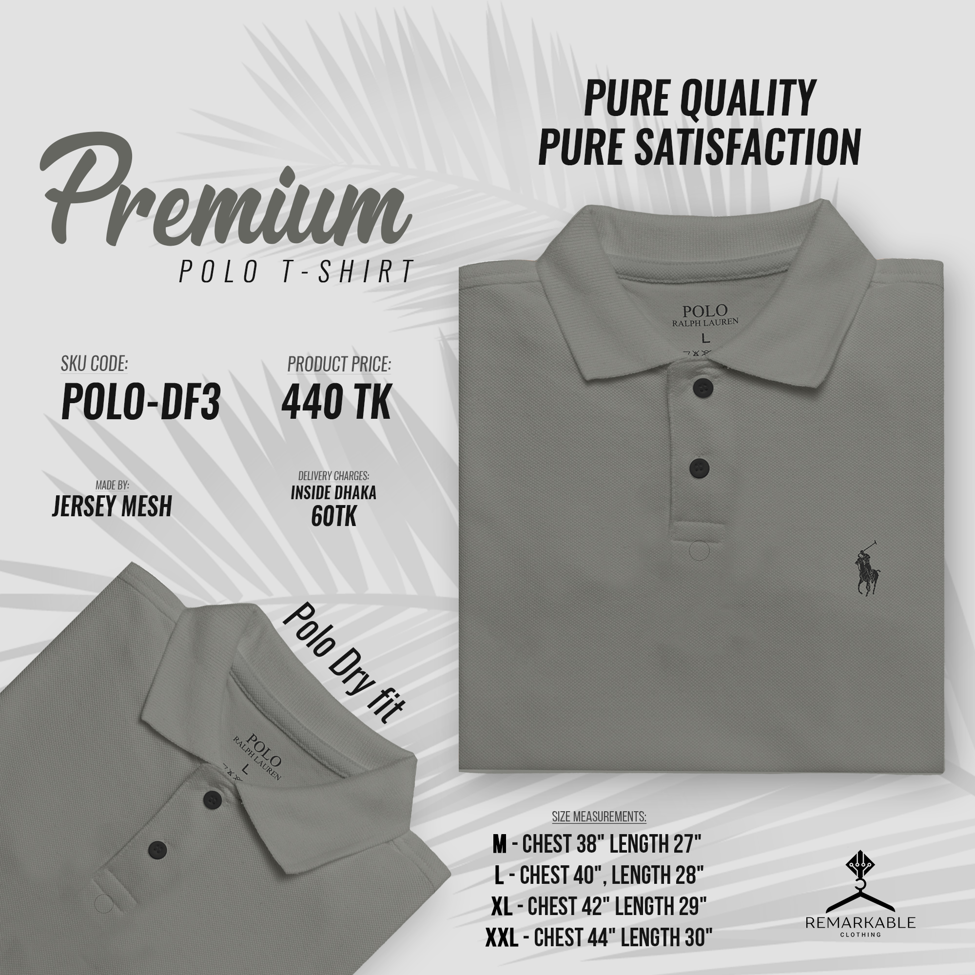 Polo Ralph Lauren POLO-DF3 Grey