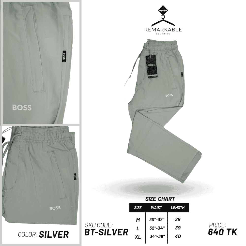 Boss Trouser BT- Silver
