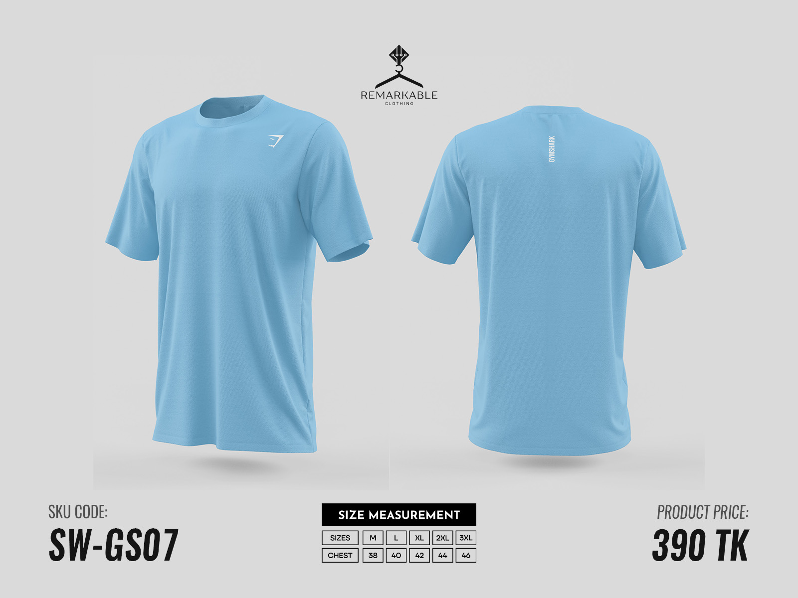 GymShark SW-GS07 Sky Blue