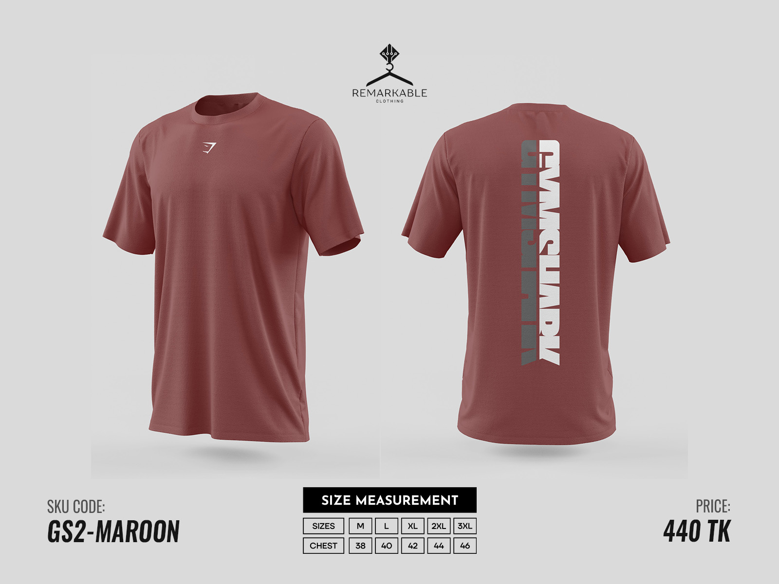 GymShark Gs2-Maroon